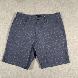 Tavik Shorts Mens 33 Blue Modern Beach Culture Stretch Hybrid Swim Casual